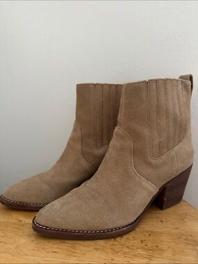 J. Crew Suede Western Ankle Boots - size 5.5 season 2019 winter